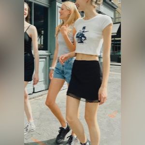 brandy melville black ciara skirt